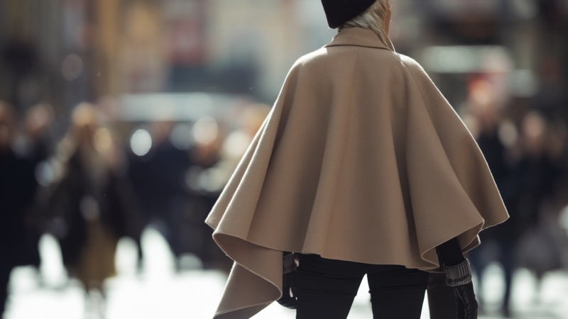 Comment porter un poncho de manière élégante au quotidien ?