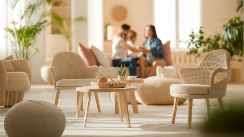 L&rsquo;harmonie énergétique de votre salon et son impact sur la vie familiale